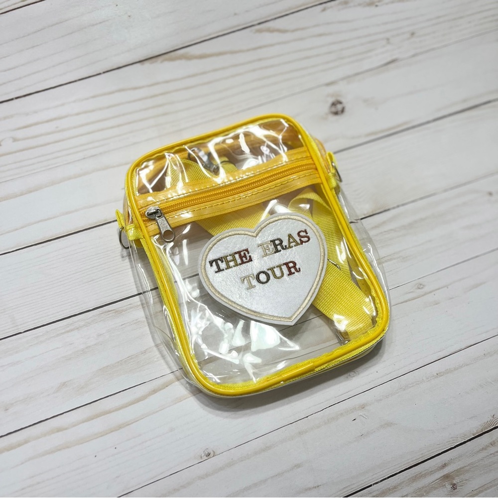 The eras tour Clear crossbody stadium approved bag, Yellow